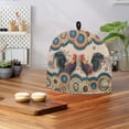 thumbnail image 4 of HELLHERO Polyester Canvas Coffee Pot Cloth Covers Back-to-back Roosters Flowers Lightweight Insulating Warming for Housewife, 4 of 7