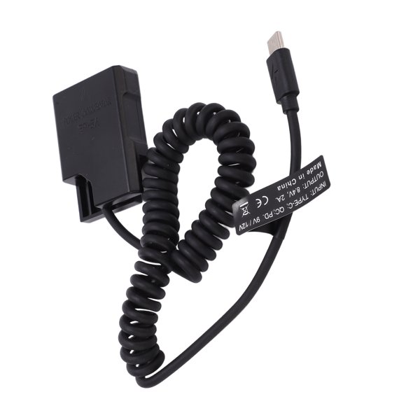 EN-EL14 Dummy Battery, EN-EL14 Full Decoding Power Supply Type C Power Adapter DC Coupler Spring Wire Full Decoding Fake Battery,for D5600 D5500 D5300 D5200 D5100 D3300 D3400 And