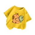 thumbnail image 3 of Liyamei T-Shirt Décontracté à Manches Courtes pour Garçons et Filles, Col Rond, Imprimé Animal de Dessin Animé, Taille 2-4 Ans, 3 of 3