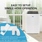مكيف هواء محمول ذكي مزود بتقنية Wi-Fi من Whynter MultiCool مع مزيل للرطوبة بمساحة 450 قدمًا مربعًا Efficacy ARC-0850XP 12000 وحدة حرارية بريطانية (ASHRAE) 8000 وحدة حرارية بريطانية (SACC)