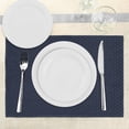 thumbnail image 2 of Ambesonne Dark Blue Place Mats Set of 4, Blue Dots Retro Style, Standard Size, Pale Blue and Dark Blue, 2 of 5
