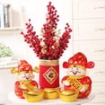 thumbnail image 3 of 2022 Festival de Primavera árbol de roja bonsái Feng Shui árbol del dinero para el año chino Festival de Primavera 2022 Yotijar árbol de la suerte, 3 of 7