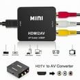thumbnail image 2 of Promotion 1080P HDTV to RCA AV Adapter Rca to Hd-mi Converter Cable CVBS 3RCA Hdmi2av Composite Video Audio for HDMI PC PS3 XBox, 2 of 4