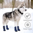 thumbnail image 5 of Botas protectoras para perros, impermeables, antideslizantes, con hebilla adhesiva, correas reflectantes, cálidas y duraderas, color azul XXL., 5 of 5