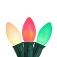 thumbnail image 2 of Northlight Opaque C9 Christmas String Lights - Green Red and White - 24' Green Wire - 25ct, 2 of 3