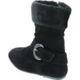 thumbnail image 3 of Static Footwear Girls Fashion Faux Suede Fur Cuff Boots, 3 of 7