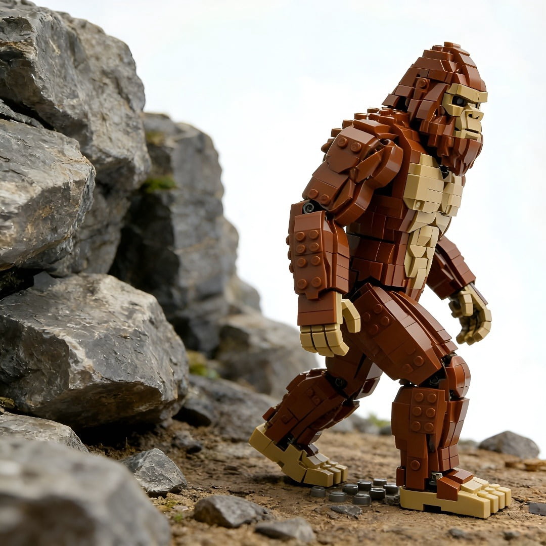 PIKACHY Gorilla Bigfoot Building Block Set Plastic Construction Toy Compatible With Major Brand Blocks 800 Pieces DIY Model Kit