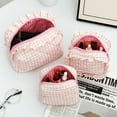 thumbnail image 7 of Ruffle Pouch Bag,Ruffle Makeup Bag,3PCS Gingham Pouch,Ruffle Makeup Pouches Bag,Quilted Ruffle Toiletry BagS Make up Organizer,Mini Ruffle Cosmetic Toiletry Bags for Travel, 7 of 7