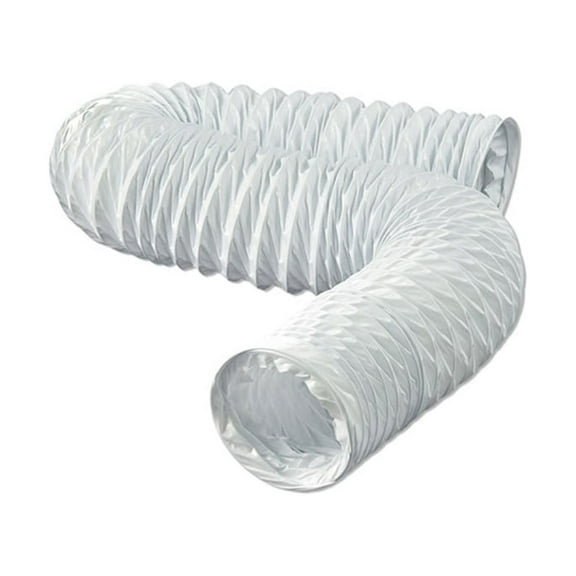 Dundas Jafine FD420ZW White Flexible Vinyl Duct 4 in. x 20 ft. for Dryer Venting