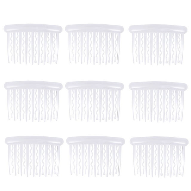12PCS 8x5cm Plastic Hair Clip Combs Vintage Small Hair Side Combs