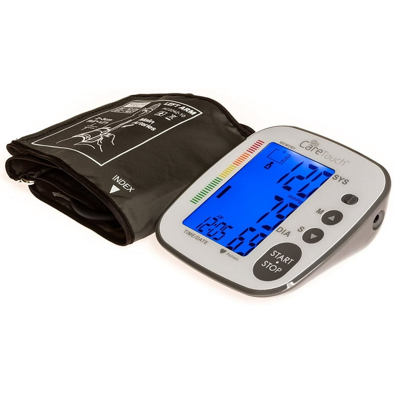 Care Touch Fully Automatic Wrist Blood Pressure Cuff Monitor - Platinum Series