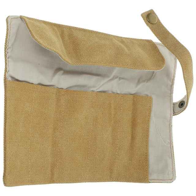 Miangastore Canvas Watch Storage Bag Watch Roll 5 Slot Watch Travel Case Jewelry Roll