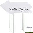 thumbnail image 1 of 4 Packs Blank Arrow Signs with Stakes, Wedding Directional Arrow Yard Signs 17 x 6’’, Waterproof Plastic Blank Guidepost Arrow Signs for Weddings, Parties, Events,, 1 of 8