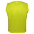 thumbnail image 4 of Athllete DURAMESH Set of 12 - Youth Scrimmage Vests/Pinnies/Team Practice Jerseys with Free Carry Bag (Neon Yellow, Medium), 4 of 5