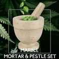 thumbnail image 2 of Mortar & Pestle Set, Marble Yellow, Kitchen Cooking Accessories/Housewares - Solid 4 in Heavy Granite Molcajete Stone Grinder Crusher Bowl for Guacamole, Herbs, Spices, Garlic, Medicine Pills & Grains, 2 of 8