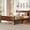 Dark Walnut, Full, variant on Twin Platform Bed with Headboard and Footboard – No Box Spring Needed, Minimalist Wood Grain Finish, Shaker & Farmhouse Style, Modern Twin Size Flat Panel Bed Frame, Black