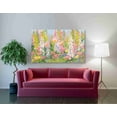 thumbnail image 3 of Epic Graffiti 'Garden Pastels I Blue Sky' by Shirley Novak, Canvas Wall Art, 60"x40", 3 of 3