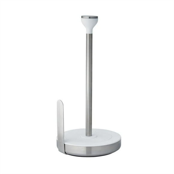 KitchenAid Stainless Steel and White Paper Towel Holder
