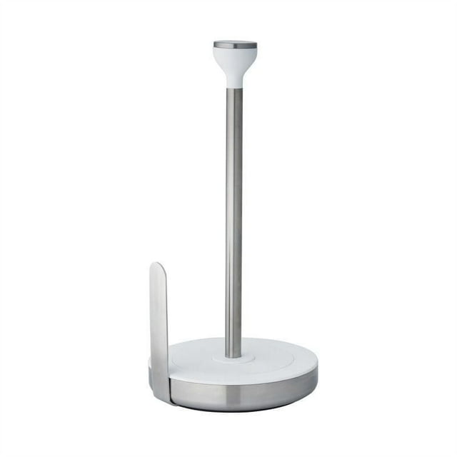 KitchenAid Stainless Steel and White Paper Towel Holder