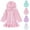 Pink, variant on ATOGUTA Bathrobe for Girls Swim Cover Up Kids Long Sleeve Swimsuit Coverup Skirt Beach Pool Clothes Size 1T-6, Purple