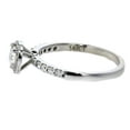 thumbnail image 3 of 14K White Gold Heart Diamond Engagement Ring 2/3ctw Halo Style With Side Diamonds, 3 of 3