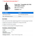 thumbnail image 2 of Purge Valve - Compatible with 1998 - 2004 Subaru Forester 1999 2000 2001 2002 2003, 2 of 2