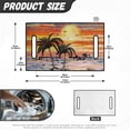 thumbnail image 7 of Whosucclay Sunset Palm Print Golf Cart Seat Cover, Easy to Install Breathable Protector for 2 Person Thickened Golf Cart Seat Towel Blanket, 52.36"x 32.28", 7 of 7