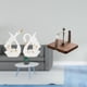 thumbnail image 2 of Elegante escultura de cisne de cerámica y organizador de servilletas de madera para estantería, armario, cocina, oficina, mesa de comedor, decoración, 2 of 8