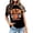 Black, variant on Women Casual Basketball Style Short Sleeve Crew Neck T-Shirt, Soft Breathable Cotton Loose Fit Sports Daily Tops, City Themed Lightweight Summer Tees for Outdoor Workout