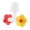 Yellow Red, variant on YIFAEUX Hummingbird Feeder Tube And Stopper Single/Double Head Floral Tip Hummingbird Water Feeding Tube Replacement Parts for Making Your Own Birds Feeder