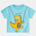 thumbnail image 4 of Vividxx Boys Summer Short Sleeve T-Shirt Tees Dinosaur Graphic Kids Casual Tops Comfortable Tee For And Children Age 4 12 O-Neck Stylish Dailywear, 4 of 4
