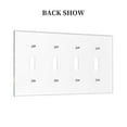 thumbnail image 2 of Wolfs Switch Cover Decorative Wall Plate / 4-Gang 4-Toggle / Standard Size 4.5x8 in, 2 of 5