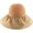 Khaki, variant on Women Sun Hat Wide Brim Floppy Bucket Hat Fashion Visor Summer Beach Hat Vocation Travel Foldable Cap Bowknot
