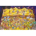 thumbnail image 2 of Bell, Bill 24x17 White Modern Wood Framed Museum Art Print Titled - Circus  3 Ring Memories, 2 of 4