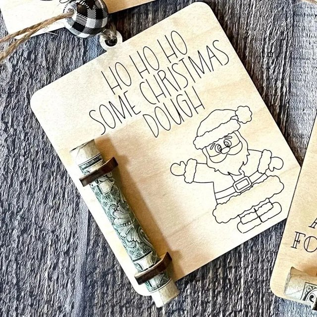 Tarjeta de madera con Clip para felicitación de graduación de piezas, tarjetas de felicitación para dinero con Clip, recuerdo de fiesta para niño y niña, 1 unidad