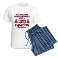 thumbnail image 5 of CafePress - Wine Drinker Camping Women's Light Pajamas - Women's Short Sleeve Print T-Shirt and Pants Light Cotton Pajama Set, 5 of 7
