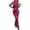 Floral Navy Red, variant on PRETTYGARDEN Women's Bodycon Maxi Dress Fall Spring Fashion Long Sleeve Floral Print Tight Fitted Party Club Ruched Dresses