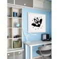 thumbnail image 6 of Marmont Hill "Black Bunny Bat" by Katarina Snygg Framed Painting Print, 6 of 6