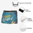 thumbnail image 3 of Lsque Happy Easter Pattern Men’s Total Support Pouch Boxer Briefs, X-Temp Cooling, Moisture-Wicking Underwear, Regular, Long-leg and Trunk-X-Large, 3 of 5