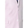thumbnail image 2 of Emigre Classic Fit Pink Striped Two Button Cotton Seersucker Suit, 2 of 5
