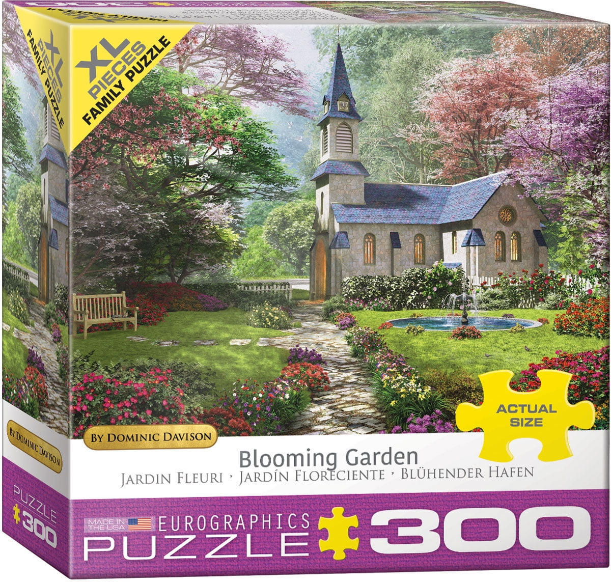 EuroGraphics Dominic Davison Blooming Garden 1000-Piece Puzzle 