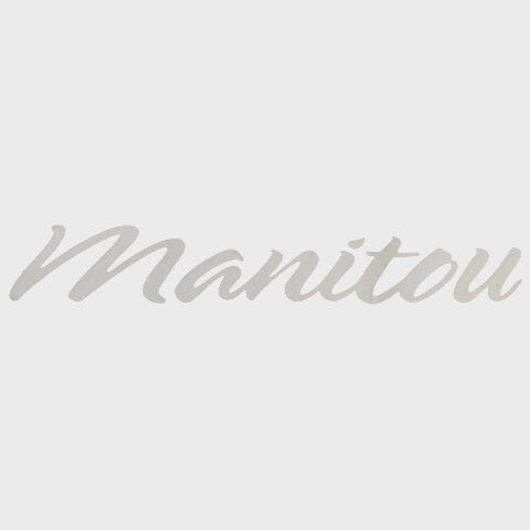 Manitou Pontoon Boat Decal 31-0051 | Logo Sticker Light Gray