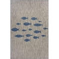 thumbnail image 1 of 5 x 7 ft. Gray Coastal Indoor & Outdoor Area Rug, 1 of 1