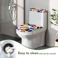 thumbnail image 4 of HELLHERO Toilet Lid Cover, Washable Polyester Toilet Lid Covers, U-Shaped, 4 of 5