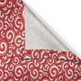 thumbnail image 3 of Ambesonne Candy Kitchen Curtains, Spiral Doodles, 55"x39", Coral Ruby White, 3 of 3