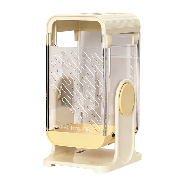 Rotating Tool Cutter Holder with Multi-Angle Hovering Shaft Rack Wall-Mounted or Countertop Drainage Organizer for Kitchen