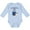 AE-Light Blue, variant on Happy Birthday, Papa Cute Penguins Boys or Girls Long Sleeve Baby Bodysuit