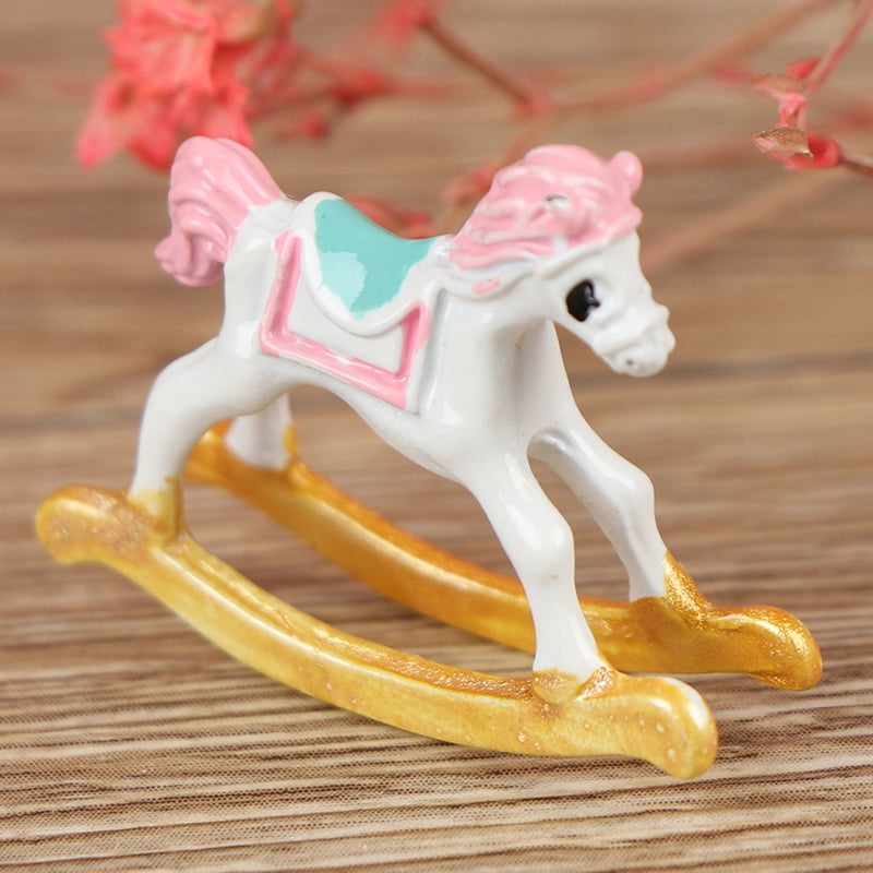 1:12 Dollhouse Miniature Cute Trojan Horse Doll House Accessories Red Decor L8V8 