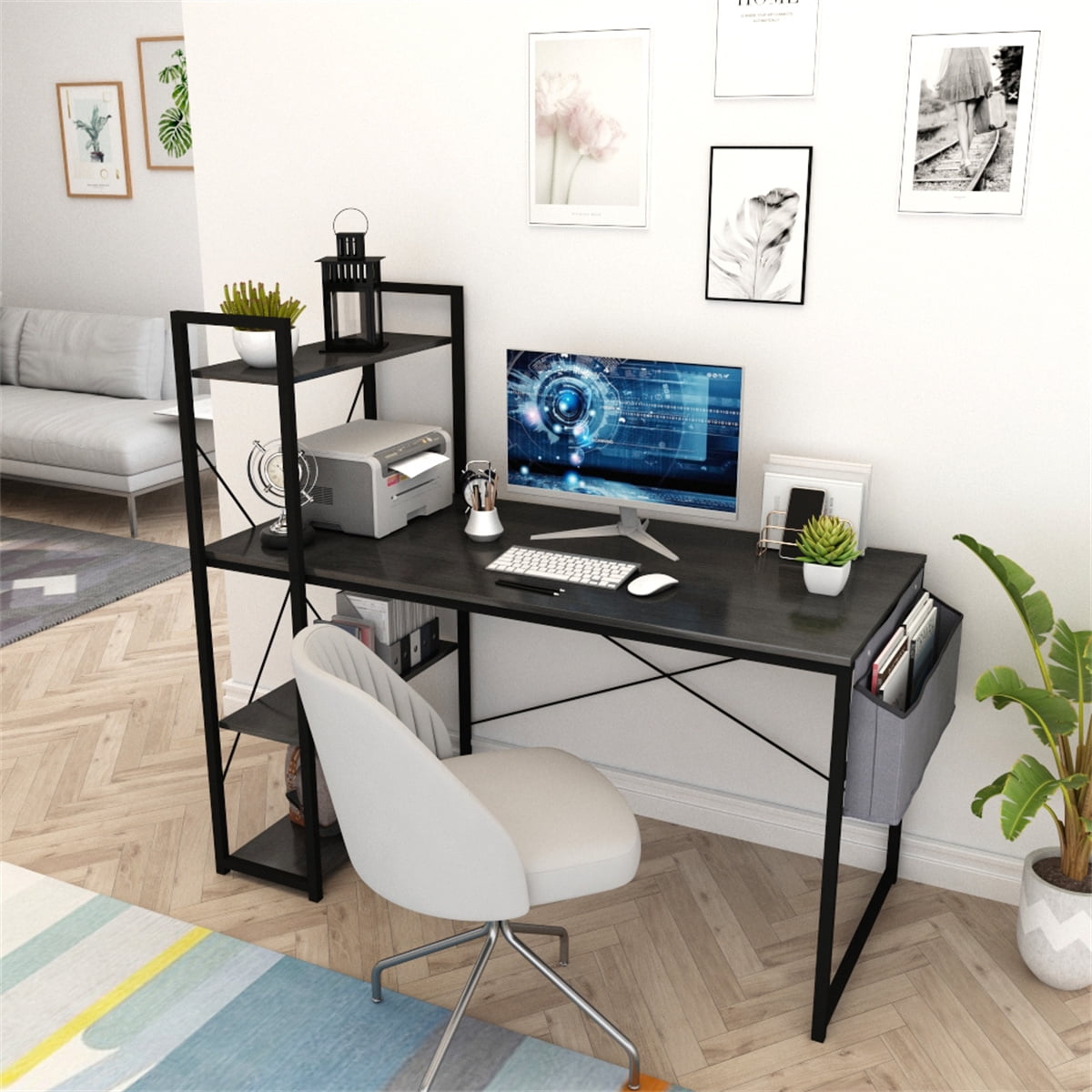 Details about   Industrial Computer Desk Home Office Writing Desk PC Laptop Study Workstation 