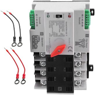 Automatic Transfer Switch For Solar PV Systems – 2-Pole 100A 220V DIN Rail ATS